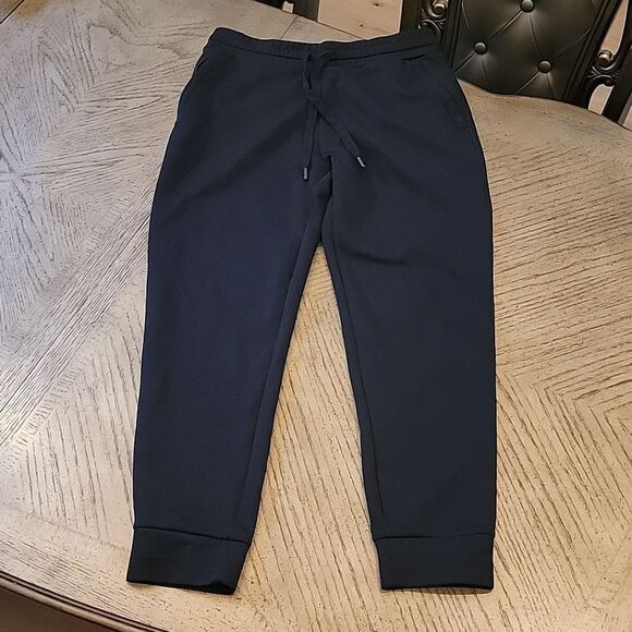 Mens Black jogger pants size M side zip pockets - Picture 1 of 11